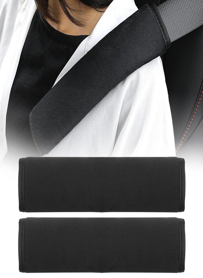 Guirnd 2 Pack Car Seat Strap Pads, Universal Soft Car Seat Strap Covers for Baby Toddler Kids, Car Seat Shoulder Strap Pads for Stroller, Pushchair, High Chair (Black) - Image 1